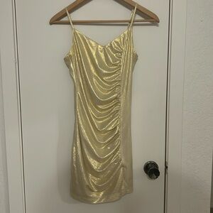 lulus gold dress